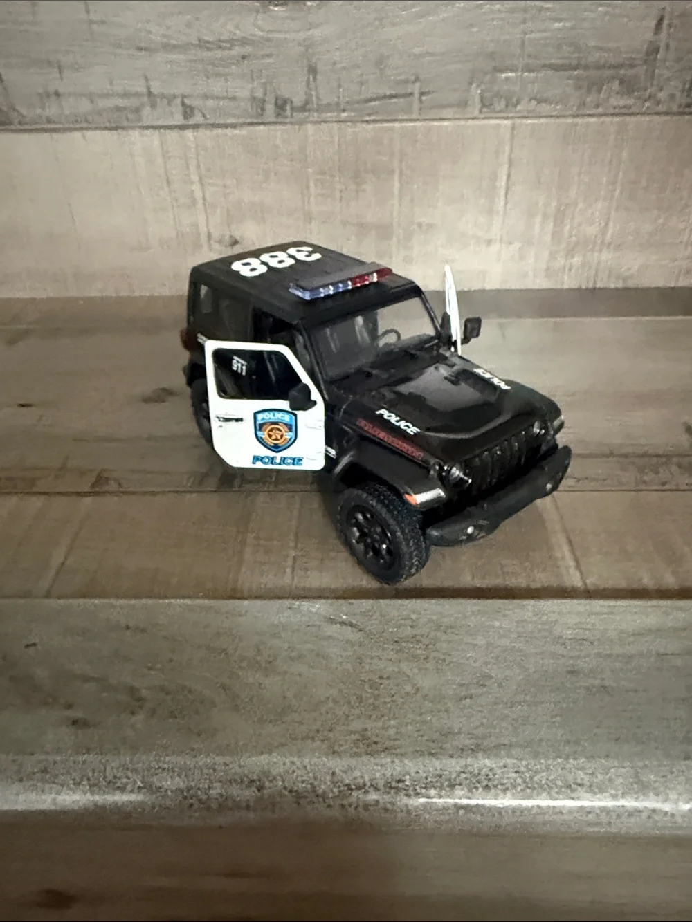 Kids Toy Vehicle Set - Black Police SUV, White Ambulance, Yellow School Bus